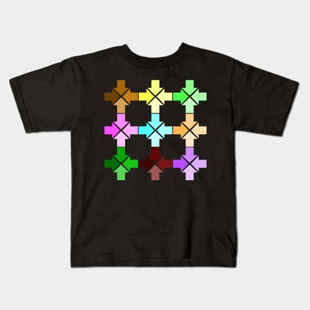 colorful arrows Kids T-Shirt by Geomhectic